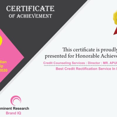 Pride of Indian Leadershop Award 2020 Best CRedit Rectification Services in India